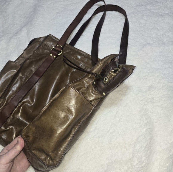HOBO Brown Leather Tote Bag - Picture 3 of 8